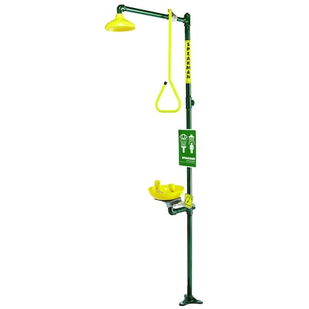 Speakman Combination Emergency Station W/ Plastic Bowl Eye/face Wash SE-695